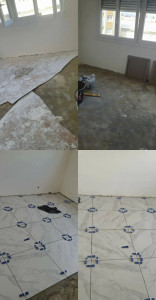 Photo de galerie - Pose de carrelage