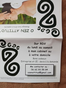 Photo de galerie - Modelage thaï, réflexologie plantaire, shiatsu, modelage détente.