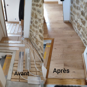Photo de galerie - Pose de parquet - Revêtement de sol