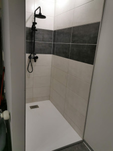 Photo de galerie - Création douche a l'italienne 