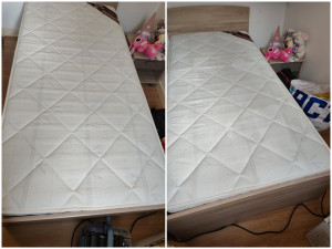 Photo de galerie - Nettoyage de matelas par injection-extraction – avant / après