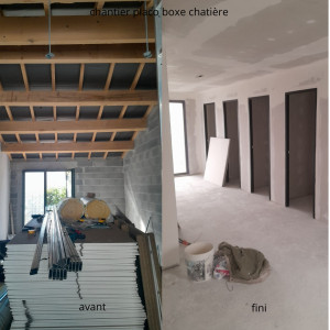 Photo de galerie - Réalisation de boxe de gardiennage pour chat 