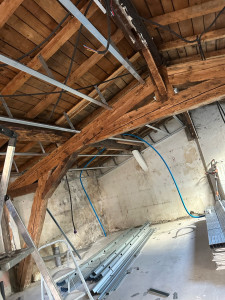 Photo de galerie - Rénovation générale Placot, bande à joint peinture