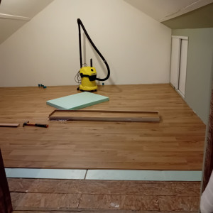 Photo de galerie - Pose de parquet
