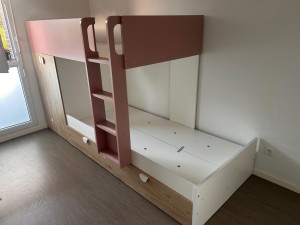Photo de galerie - Montage lit superposé pour enfant 