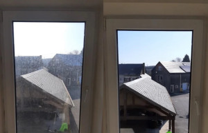 Photo de galerie - Vitre avant / après 