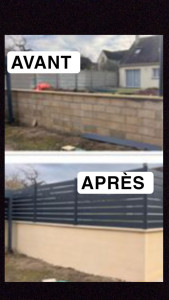 Photo de galerie - Pose de clôture 
