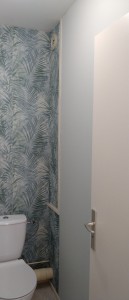 Photo de galerie - Tapisserie dans les toilettes