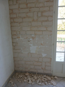 Photo de galerie - Préparation des murs avant toile de verre