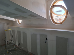 Photo de galerie - La Finicion de bandes placo dans un appartement a saint Michel bordeaux 