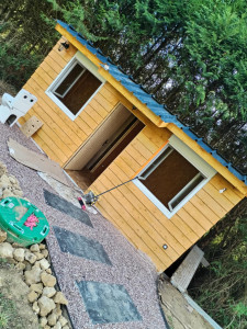 Photo de galerie - Fabriquer une petite maison en bois
