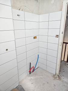 Photo de galerie - Pose de carrelage salle de bain 