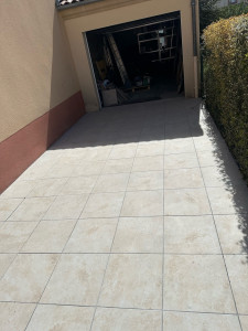 Photo de galerie - Pose de carrelage extérieur