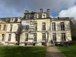 Photo de galerie - Installation d’une toiture en ardoise