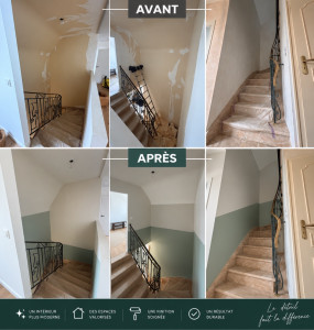 Photo de galerie - Rénovation cage d’escalier 