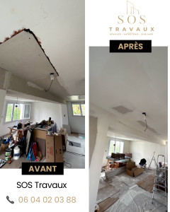 Photo de galerie - Plâtrerie - Murs - Plafonds