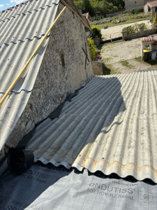 Photo de galerie - Pose de fibro ciment et pose de tuile 