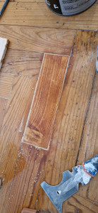 Photo de galerie - Réparation lame de parquet 