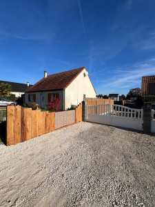 Photo de galerie - Clôture en traverse paysagère 