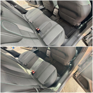 Photo de galerie - Nettoyage intérieur complet d'un Peugeot 2008 - aspirateur, nettoyage plastiques et shampouineuse sur les sièges et tissus.