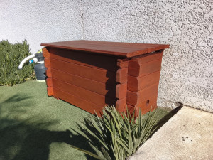 Photo de galerie - Création coffre pour pompe piscine