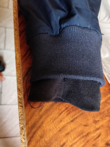Photo de galerie - Remplacement de manche veste.