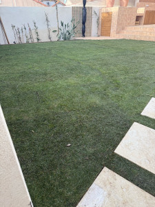 Photo de galerie - Pose de vrai gazon 