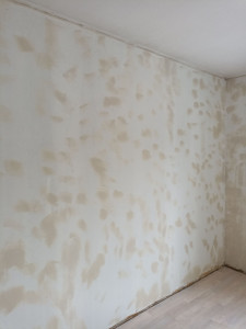 Photo de galerie - Reprise des murs avant peinture 