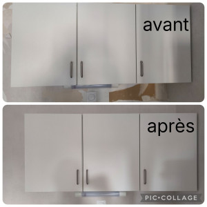 Photo de galerie - Dépose et repose de meuble haut de cuisine afin de laisser la place aux artisans.