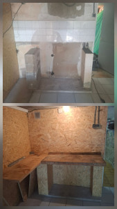 Photo de galerie - Habillage d'un mur. En plaques osb.gramat