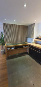 Photo de galerie - Pose de feutrine imitation bois