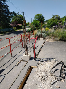 Photo de galerie - Seuil pour portail coulissant 