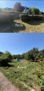 Photo de galerie - Entretien et remise en état d’un jardin de mes  cliens.
