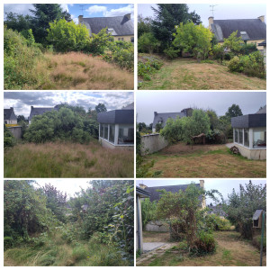 Photo de galerie - Remise au propre d'un jardin en friche sur la commune de Rostrenen.