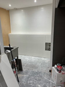 Photo de galerie - Pose de plaque de PVC