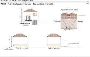 Photo de galerie - Plan des façades et de toiture 