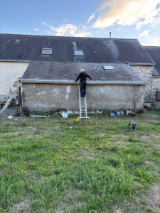 Photo de galerie - Pose de gouttière