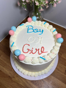 Photo de galerie - Gâteau pour gender reveal
