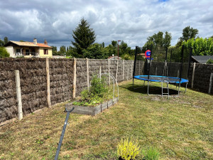 Photo de galerie - Arrachage lierre clôture et tonte pelouse 