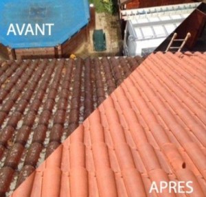 Photo de galerie - Bonjour je propose mes services de nettoyage toiture façade pignon murs et sols Peinture également 
