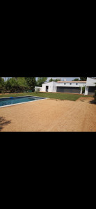 Photo de galerie - Pose de gazon en plaque 