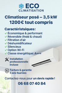 Photo de galerie - Mono split 3.5 kw 