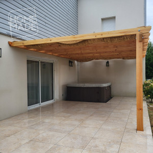 Photo de galerie - Dallage grès cérame sur plots