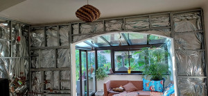 Photo de galerie - Isolation thermique  doublage B13 hydrofuge  passage  de circuit de chauffage    