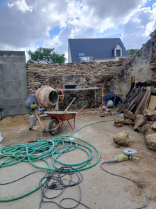 Photo de galerie - Remise en état du mur 