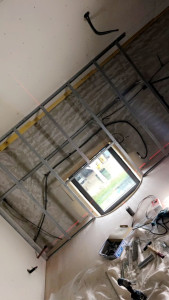 Photo de galerie - Raillage cloison placo 