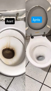Photo de galerie - Nettoyage en profondeur WC