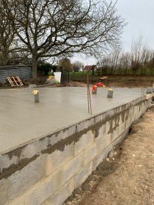 Photo de galerie - Dalles isolé maison