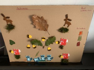 Photo de galerie - Exemple d’activité réalisée avec mon fils sur le thème de l’automne et découverte de Vivaldi sur les quatre saisons! 