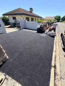 Photo de galerie - Créations d’une cour en enrobé 45m2 